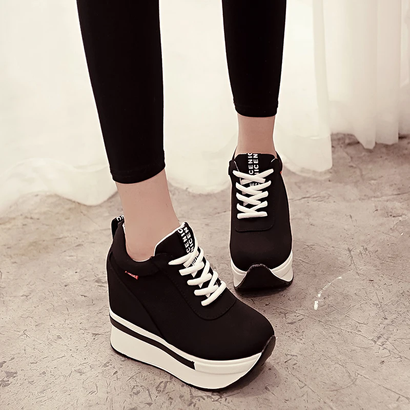 Women Sneakers Fashion Women Height Increasing Breathable Lace-Up Wedges Sneakers Platform Shoes Canvas Woman Casual Shoes
Women Sneakers Fashion Women Height Increasing Breathable Lace-Up Wedges Sneakers Platform Shoes Canvas Woman Casual Shoes
