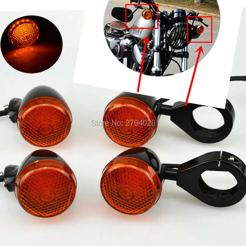 Motorcycle Black Amber Bullet Front Rear Turn Signal Indicator Light Relocation 39mm Fork Clamp For Harley Custom Free Shipping
Motorcycle Black Amber Bullet Front Rear Turn Signal Indicator Light Relocation 39mm Fork Clamp For Harley Custom Free Shipping