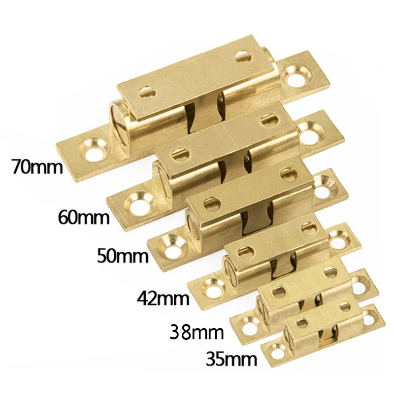 1pcs 42/50/60/70mm All Copper Touch Beads Lock Door Spring Clip Cabinet Door Catches Brass Double Ball Catch Cabinet Door Latch
1pcs 42/50/60/70mm All Copper Touch Beads Lock Door Spring Clip Cabinet Door Catches Brass Double Ball Catch Cabinet Door Latch