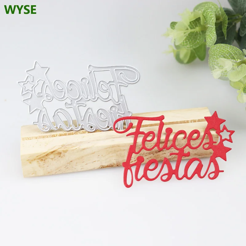 WYSE металлический Трафаретный вырубной штамп испанский Happy Holiday под давлением Скрапбукинг для DIY Фотоальбом/декоративные бумажные карточки ...
WYSE металлический Трафаретный вырубной штамп испанский Happy Holiday под давлением Скрапбукинг для DIY Фотоальбом/декоративные бумажные карточки ...