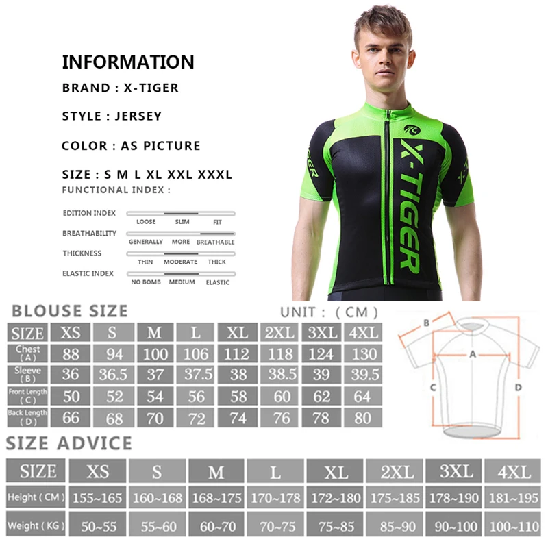 X-Tiger 2020 Summer Short Sleeve Cycling Jerseys Mountain Bicycle Clothes 100% Polyester MTB Bike Clothing Sportswear For Men
X-Tiger 2020 Summer Short Sleeve Cycling Jerseys Mountain Bicycle Clothes 100% Polyester MTB Bike Clothing Sportswear For Men