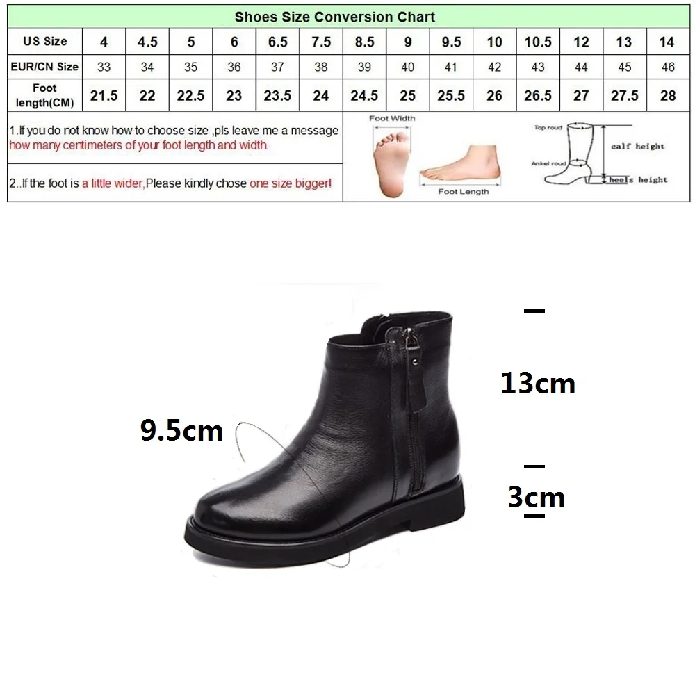 DRFARGO Genuine Leather Shoes Women Winter Autumn Ankle Boots Black Zipper Boot Warm Mujer Zapatos size 35-40 Femme Chaussure
DRFARGO Genuine Leather Shoes Women Winter Autumn Ankle Boots Black Zipper Boot Warm Mujer Zapatos size 35-40 Femme Chaussure