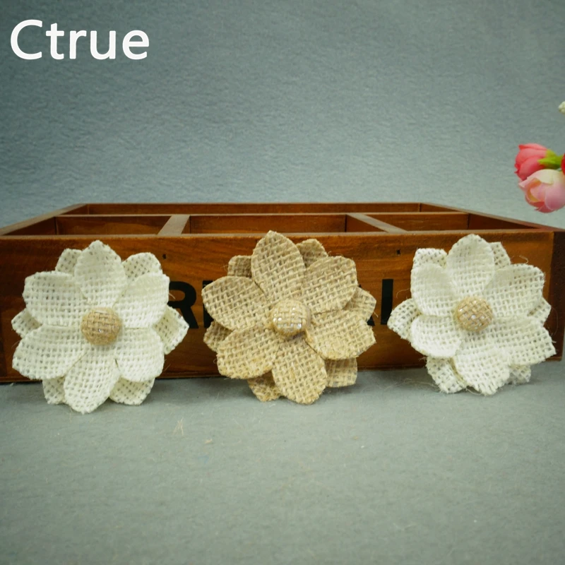 20pcs handmade Natural Jute Burlap Hessian flower DIY craft supplies vintage favor rustic wedding decoration centerpieces
20pcs handmade Natural Jute Burlap Hessian flower DIY craft supplies vintage favor rustic wedding decoration centerpieces