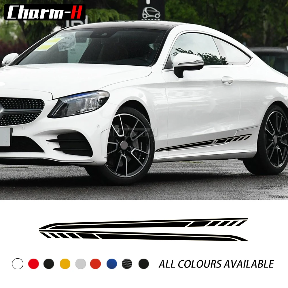 2X Door Side Skirt Stripes Decal Stickers for Mercedes Benz C Class 2019 W205 C180 C200 C260 C300 C43 C63 Coupe AMG Accessories
2X Door Side Skirt Stripes Decal Stickers for Mercedes Benz C Class 2019 W205 C180 C200 C260 C300 C43 C63 Coupe AMG Accessories