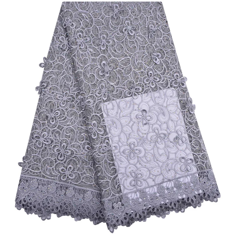 2018 Latest 3D Stereoscopic Flower African French Lace High Quality With Stones Lace Fabric For Wedding Dresses In Gray Y1291
2018 Latest 3D Stereoscopic Flower African French Lace High Quality With Stones Lace Fabric For Wedding Dresses In Gray Y1291