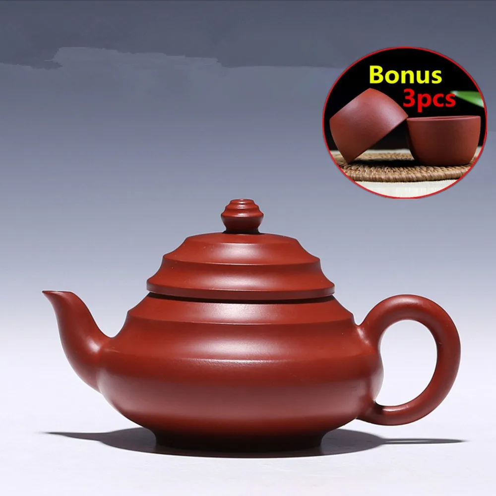 2019 Handmade Purple Grit Tea Pot Kettle Yixing Purple Clay Teapots Chinese ZiSha Tea Pot Set Bonus 3 Tea Cups with Gift Box
2019 Handmade Purple Grit Tea Pot Kettle Yixing Purple Clay Teapots Chinese ZiSha Tea Pot Set Bonus 3 Tea Cups with Gift Box