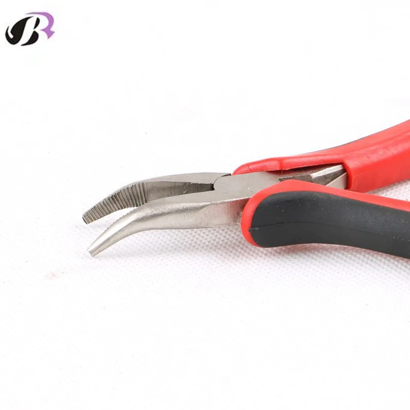 Top Quality Stainless Bend Tip Plier DIY Hair Extension Tool Clip Plier For Micro Rings/Links/Beads & Feather Hair Extension
Top Quality Stainless Bend Tip Plier DIY Hair Extension Tool Clip Plier For Micro Rings/Links/Beads & Feather Hair Extension