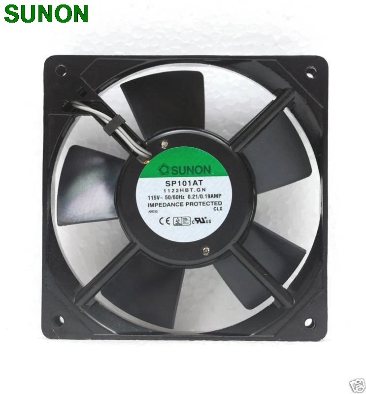 Вентилятор переменного тока Sunon SP101AT 1122HBT, 12 см, 12025, 1225, 120x120x25 мм, 115 В переменного тока, 0, 2 А, вентилятор охлаждения, осевой вентилятор
Вентилятор переменного тока Sunon SP101AT 1122HBT, 12 см, 12025, 1225, 120x120x25 мм, 115 В переменного тока, 0, 2 А, вентилятор охлаждения, осевой вентилятор