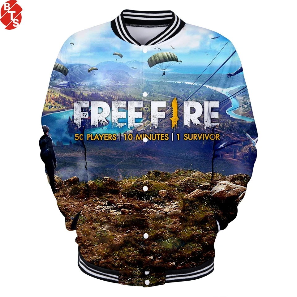 Popular Game Free Fire 2018 3D Printed Baseball Jackets Women/Men Long Sleeve Trendy Streetwear Jackets Casual Baseball Jackets
Popular Game Free Fire 2018 3D Printed Baseball Jackets Women/Men Long Sleeve Trendy Streetwear Jackets Casual Baseball Jackets