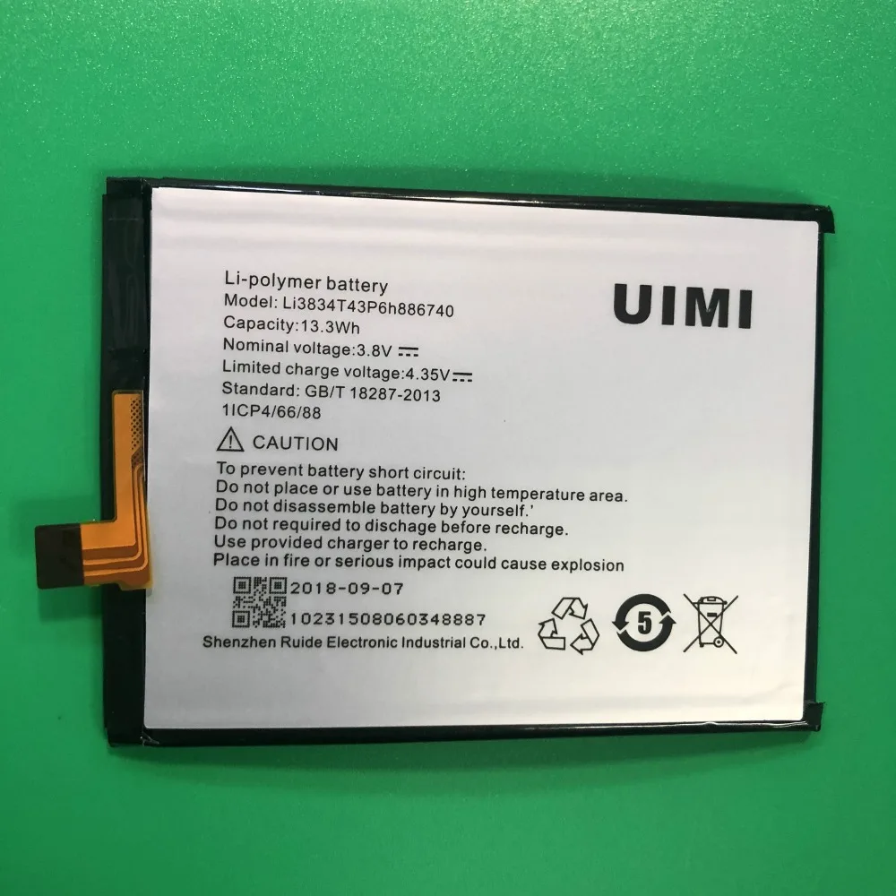 Li3834T43P6H886740 Батарея для UMI Emax/UMI гладить TCL TliS600 3N I718M M2U M2L M2M телефон