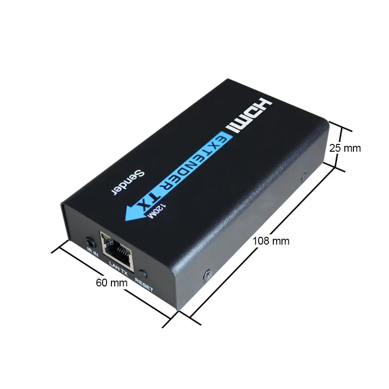 HDMc pmp0 Extender With Ports HDMl Splitter extender 1080p signal to 120m RJ45 Tranciver TX & RX with IR Converter Support CAT6
HDMc pmp0 Extender With Ports HDMl Splitter extender 1080p signal to 120m RJ45 Tranciver TX & RX with IR Converter Support CAT6