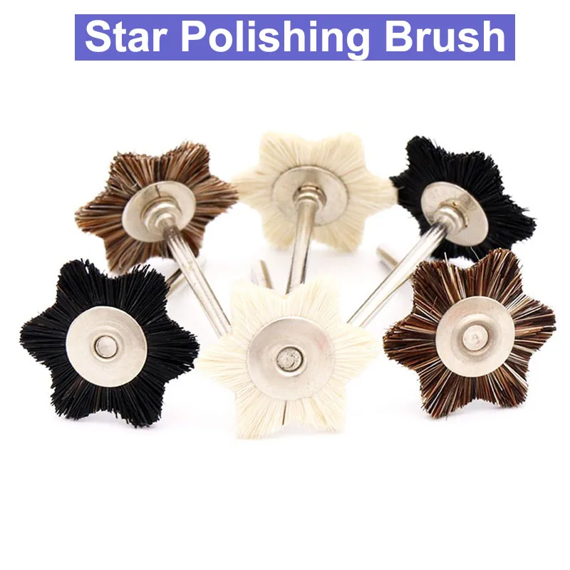 1Pcs 2.35mm Shank Star Shape Mini Wool Pig Horse Hair Polishing Brush For Drill Rotary Grinding Tool Dremel Accessories Brushes
1Pcs 2.35mm Shank Star Shape Mini Wool Pig Horse Hair Polishing Brush For Drill Rotary Grinding Tool Dremel Accessories Brushes