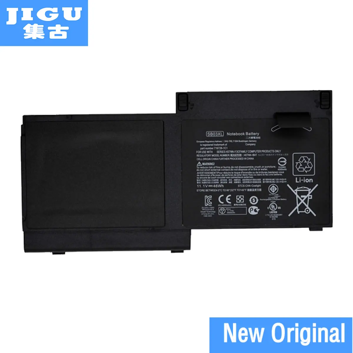 JIGU 11.1V 46WH Original New Laptop Battery SB03XL For HP Eliebook 820 G1 Ultrabook HSTNN-IB4T 716726-1C1 HSTNN-LB4T SB03XL
JIGU 11.1V 46WH Original New Laptop Battery SB03XL For HP Eliebook 820 G1 Ultrabook HSTNN-IB4T 716726-1C1 HSTNN-LB4T SB03XL