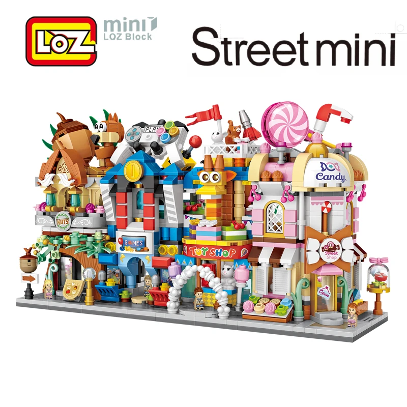 LOZ Mini City Street View Scene Mini Building Blocks Candy Shop Game Room Toy Store Nut shop Architectures Models & Building Toy
LOZ Mini City Street View Scene Mini Building Blocks Candy Shop Game Room Toy Store Nut shop Architectures Models & Building Toy