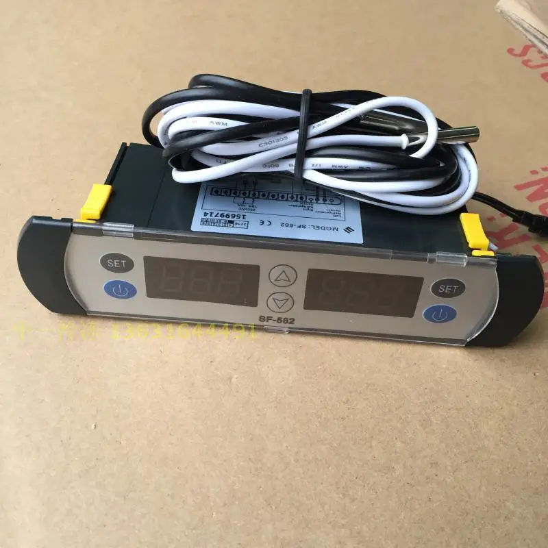 Sf-582 display cabinet temperature controller freezer refrigerator electronic thermostat double compressor double display
Sf-582 display cabinet temperature controller freezer refrigerator electronic thermostat double compressor double display