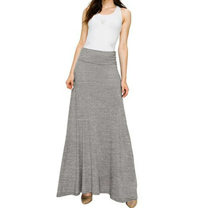 Женская летняя юбка с эластичной резинкой на талии винтажная трапециевидная