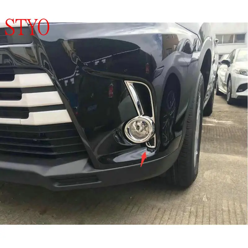 STYO Car ABS Chrome Front Head Fog Light Lamp Foglight Cover Trim For Highlander KLUGER 2018
STYO Car ABS Chrome Front Head Fog Light Lamp Foglight Cover Trim For Highlander KLUGER 2018