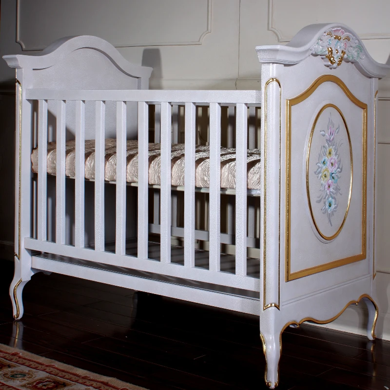 Домашняя Детская кровать в Европейском стиле Французский Сад однотонная