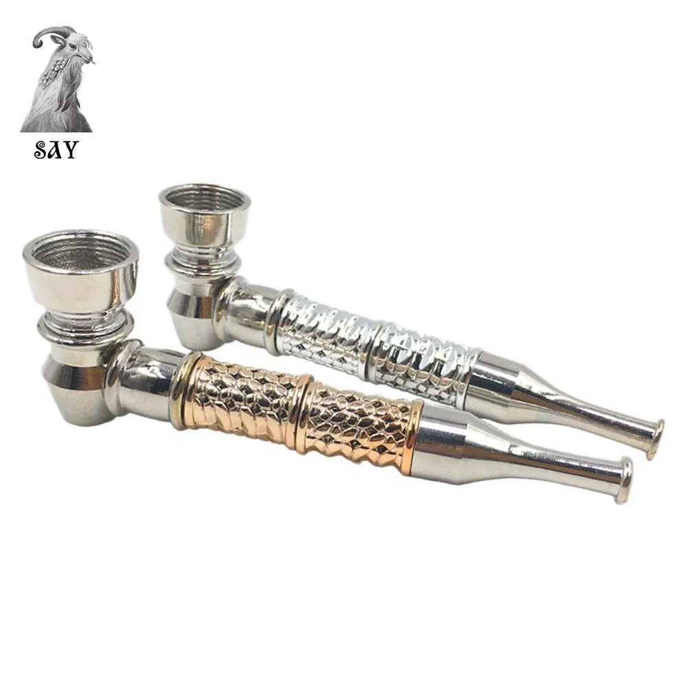 SY 125MM Zinc Alloy Metal Smoking Pipe Portable Detachable Tobacco Pipe Fit Dry Herb Pipes Smoking Accessories
SY 125MM Zinc Alloy Metal Smoking Pipe Portable Detachable Tobacco Pipe Fit Dry Herb Pipes Smoking Accessories