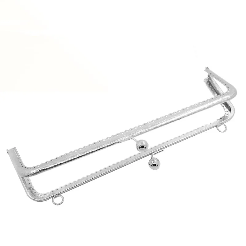 Silver Tone Clutch Purse Metal Arc Frame Kiss Clasp Lock Rectangle Handbag Handle 25x10cm
Silver Tone Clutch Purse Metal Arc Frame Kiss Clasp Lock Rectangle Handbag Handle 25x10cm