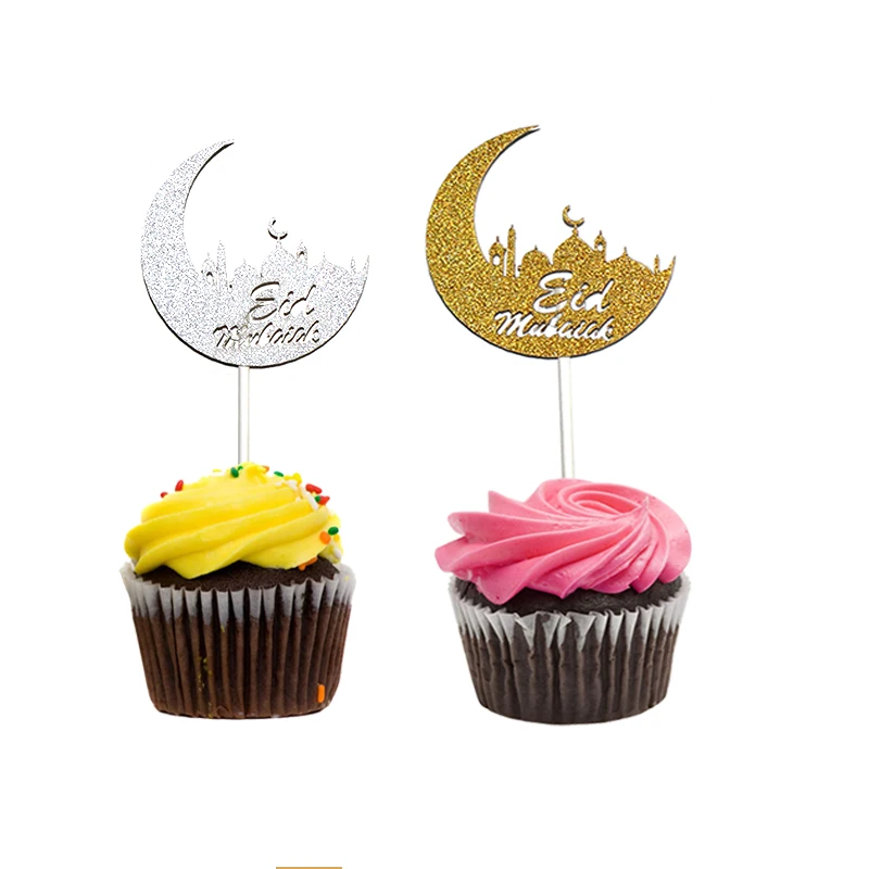 100pcs hot sale gold silver happy Eid Mubarak paper Cake Topper ramadan decoration Islamic party happy Eid Mubarak decorations
100pcs hot sale gold silver happy Eid Mubarak paper Cake Topper ramadan decoration Islamic party happy Eid Mubarak decorations