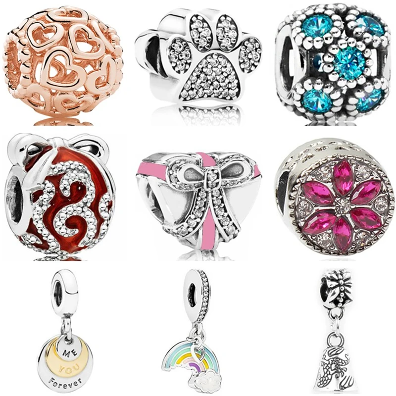 Btuamb Hot Selling Crystal Snowman Sailboat Bow Rainbow Bear Paw Heart Fit Original Pandora Charms Beads for Women DIY Jewelry
Btuamb Hot Selling Crystal Snowman Sailboat Bow Rainbow Bear Paw Heart Fit Original Pandora Charms Beads for Women DIY Jewelry