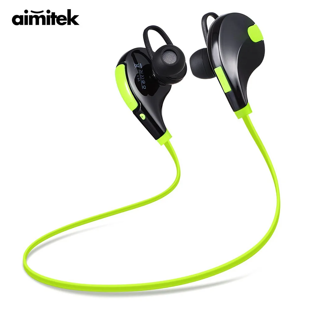 Aimitek Bluetooth Earbuds Sports Headsets CSR Wireless Headphones Stereo Handsfree Earphones with MIC for iPhone Smartphones
Aimitek Bluetooth Earbuds Sports Headsets CSR Wireless Headphones Stereo Handsfree Earphones with MIC for iPhone Smartphones