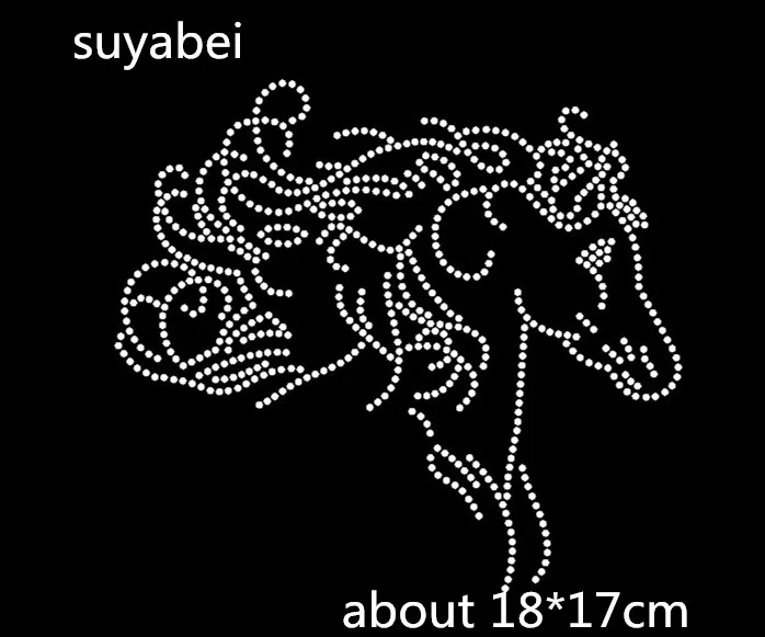 Running Horse hot fix rhinestone motif designs iron on crystal transfers design applique patches strass iron
Running Horse hot fix rhinestone motif designs iron on crystal transfers design applique patches strass iron