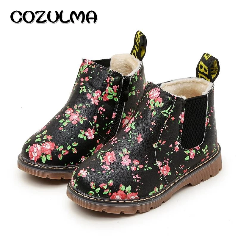 COZULMA Children Shoes Kids Ankle Boots Girls Boys Floral Flower Print Chelsea Boots Children Martin Boots Baby Toddler Shoes
COZULMA Children Shoes Kids Ankle Boots Girls Boys Floral Flower Print Chelsea Boots Children Martin Boots Baby Toddler Shoes