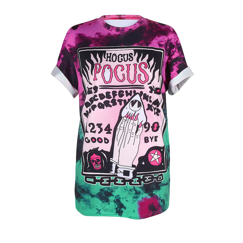 Alien Tie-dye Printed Short Sleeve Plus Size Women Shirts Creative Personality Tshirt Funny T Shirts Hip Hop V-Neck Gril Clothes
Alien Tie-dye Printed Short Sleeve Plus Size Women Shirts Creative Personality Tshirt Funny T Shirts Hip Hop V-Neck Gril Clothes