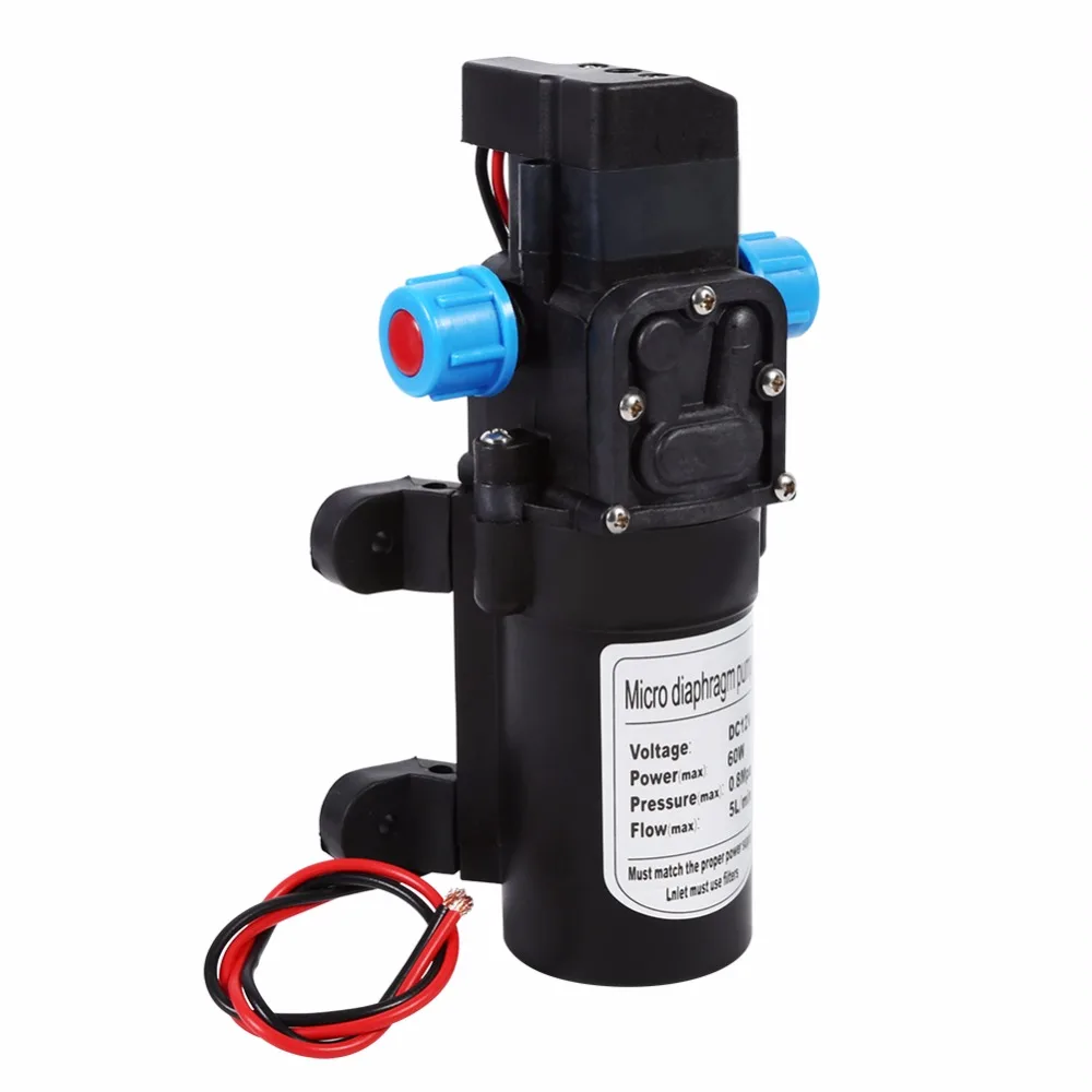 DC 12V 60W High Pressure Micro Diaphragm Water Pump Automatic Switch 5L/min Range 8m Water Pump Caravan Camping Boat
DC 12V 60W High Pressure Micro Diaphragm Water Pump Automatic Switch 5L/min Range 8m Water Pump Caravan Camping Boat