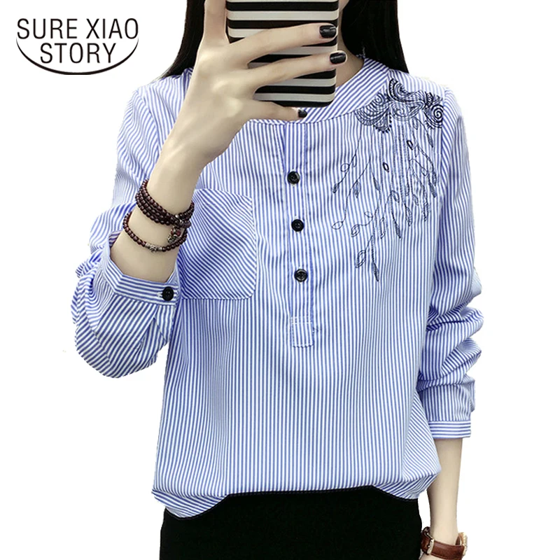 2021 Spring New Fashion Elegant Tops Korean Style Blouse Long Sleeve Chiffon Shirt Female Wear Casual Women Striped Shirt 710B30
2021 Spring New Fashion Elegant Tops Korean Style Blouse Long Sleeve Chiffon Shirt Female Wear Casual Women Striped Shirt 710B30