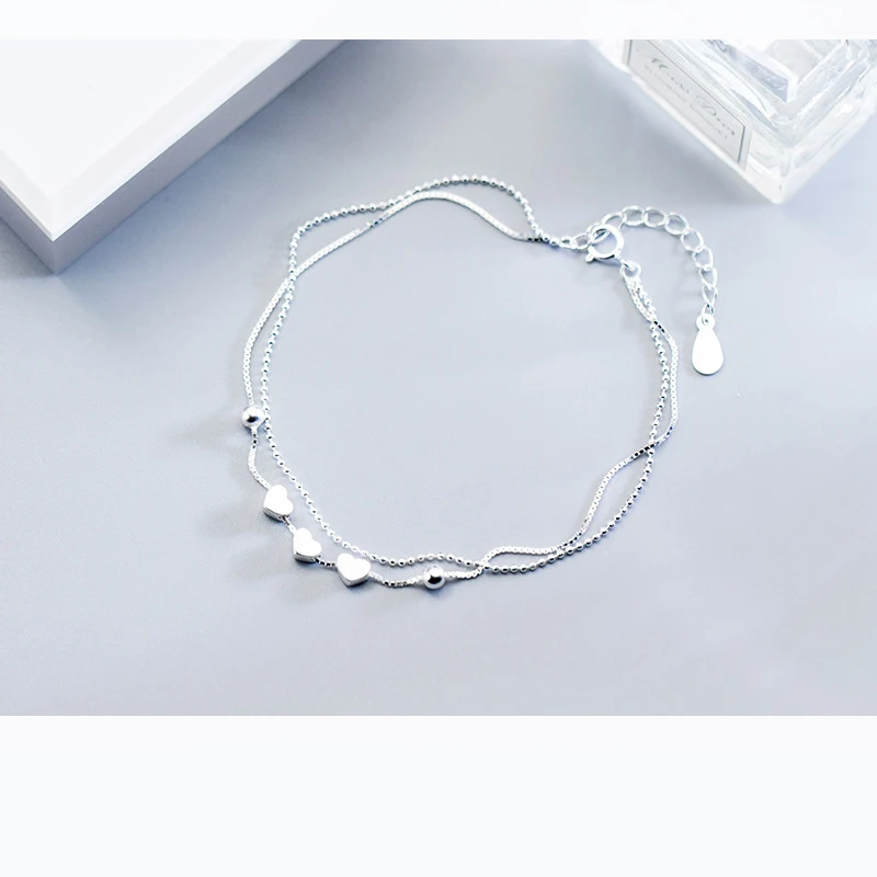 MloveAcc Fashion Multi-layer Bracelets with Hearts Beads for Women 925 Sterling Silver Jewelry
MloveAcc Fashion Multi-layer Bracelets with Hearts Beads for Women 925 Sterling Silver Jewelry