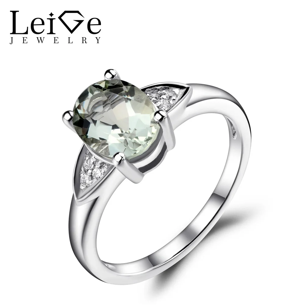 Leige Jewelry Oval Shaped Engagement Rings for Women Natural Green Amethyst Ring 925 Sterling Silver Gemstone Fine Jewelry
Leige Jewelry Oval Shaped Engagement Rings for Women Natural Green Amethyst Ring 925 Sterling Silver Gemstone Fine Jewelry