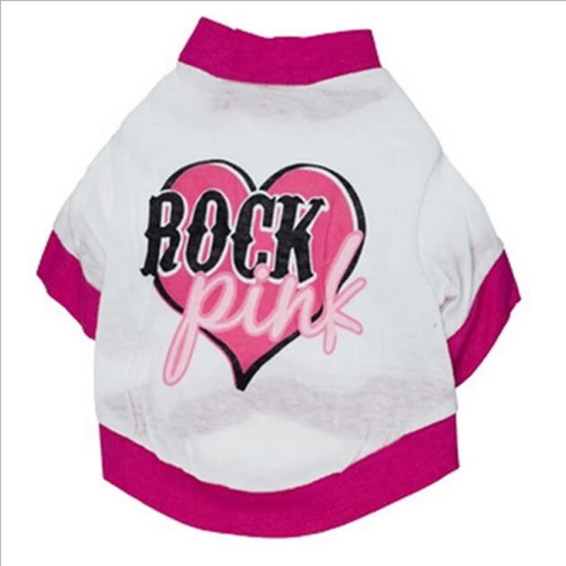 Durable Cotton Dog Vest T shirt White Heart ROCK T shirt Dog Costume Vest Clothes for Pet Dog Cat Summer Clothing
Durable Cotton Dog Vest T shirt White Heart ROCK T shirt Dog Costume Vest Clothes for Pet Dog Cat Summer Clothing