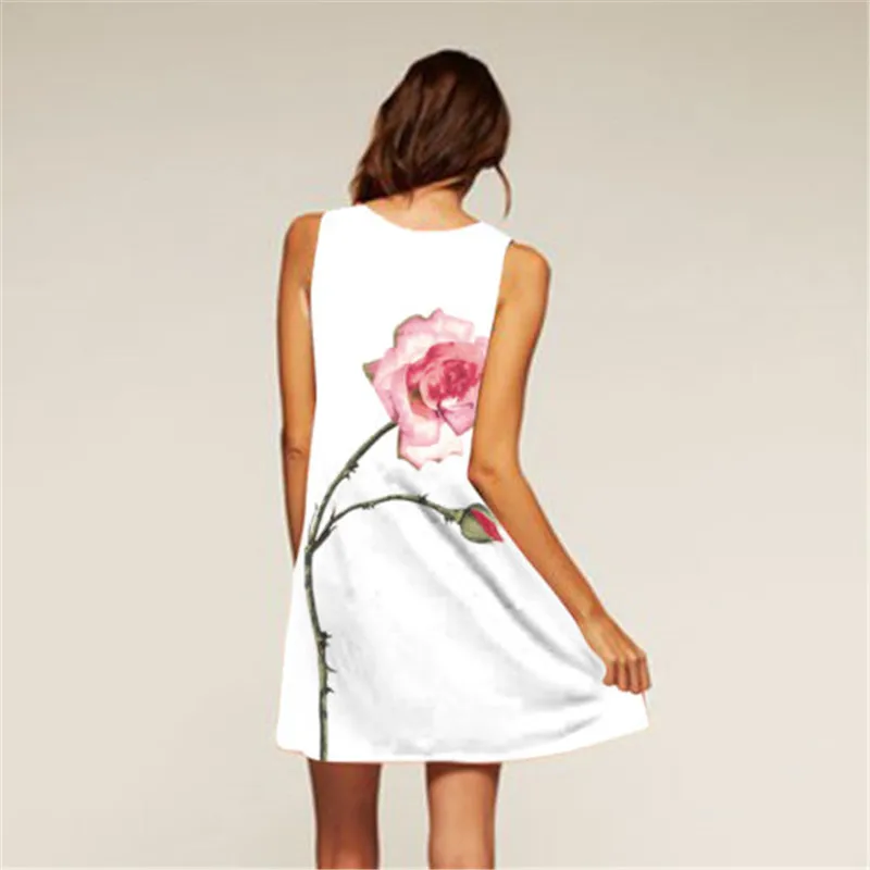 Fashion Women Sleeveless Summer Dress 4 Style Ladies Evening Party Sexy Mini Dress Female Floral Printed Short Dresses Vestidos
Fashion Women Sleeveless Summer Dress 4 Style Ladies Evening Party Sexy Mini Dress Female Floral Printed Short Dresses Vestidos