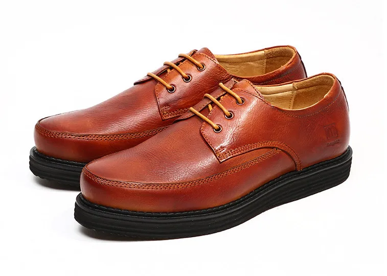 Men New Style Round Toes Genuine Leather Thick Bottom Retro Caual Shoes Men Lace Up Mixed Color Casual Leather Dress Shoes
Men New Style Round Toes Genuine Leather Thick Bottom Retro Caual Shoes Men Lace Up Mixed Color Casual Leather Dress Shoes