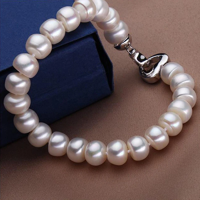 PEISENI 100% natural freshwater pearl Bracelet Charm Bracelet 8-9-10-11mm pearl 925 sterling silver jewelry Best Gift
PEISENI 100% natural freshwater pearl Bracelet Charm Bracelet 8-9-10-11mm pearl 925 sterling silver jewelry Best Gift