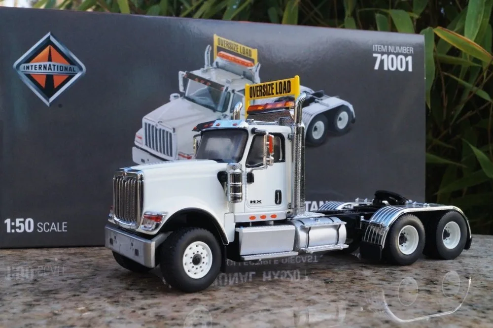 Международный масштаб 1:50 HX520 белый тандемный трактор от бренд Diecast Masters DM71001|scale
