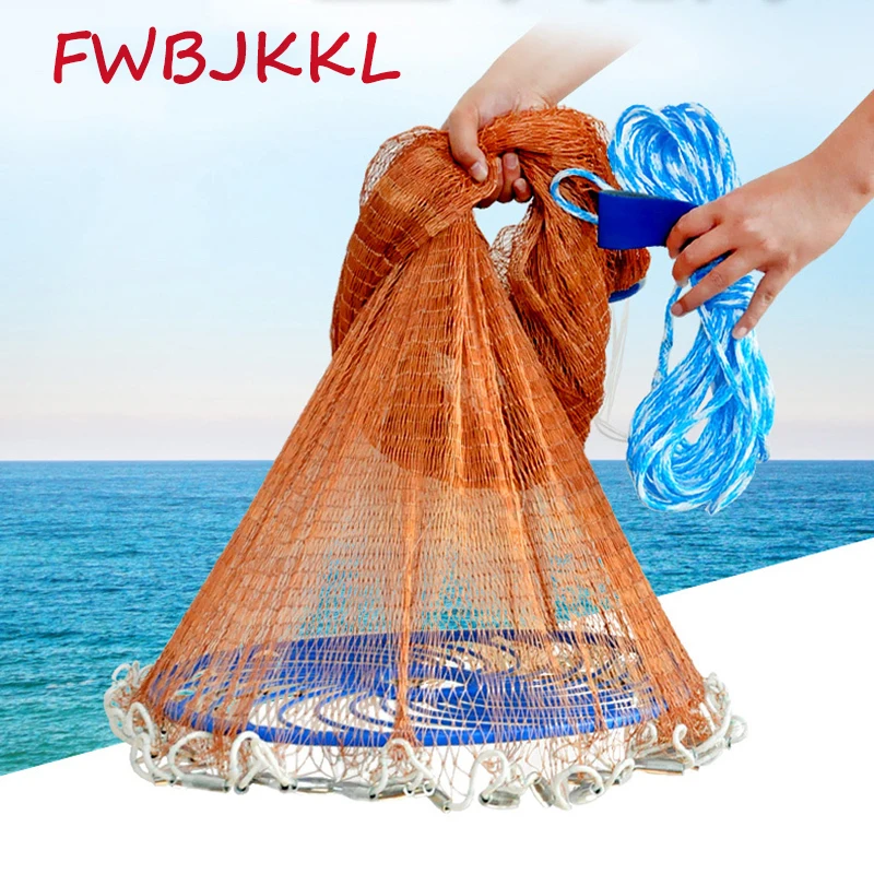 High Strength 4.8m Catch Fishing Net American Style Cast Net Small Mesh Outdoor Throw Fishing Network Fishing landing Net
High Strength 4.8m Catch Fishing Net American Style Cast Net Small Mesh Outdoor Throw Fishing Network Fishing landing Net
