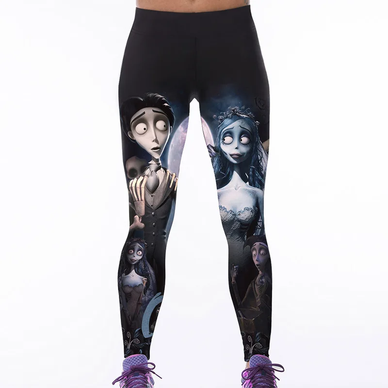 Women Corpse Bride Leggings Fitness Workout Cheerleader Rooter Pants Hiphop Party Elastic Fiber Unisex Trousers
Women Corpse Bride Leggings Fitness Workout Cheerleader Rooter Pants Hiphop Party Elastic Fiber Unisex Trousers