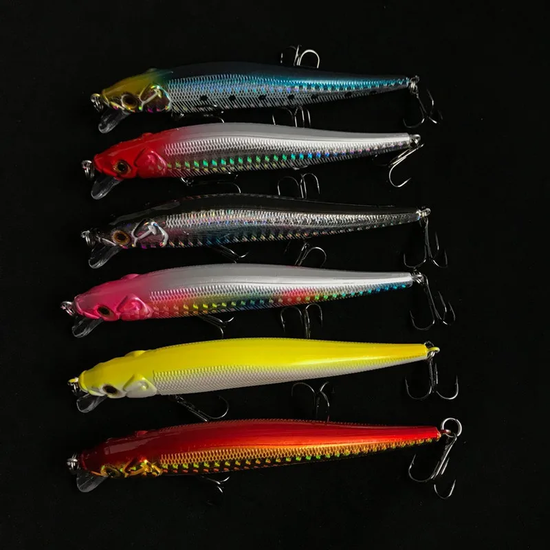 Fishing Artificial Lures Minnow Static Slow Sinking 11cm/15g Red Eye Laser Bright Lure Bait Lot 6 Pieces
Fishing Artificial Lures Minnow Static Slow Sinking 11cm/15g Red Eye Laser Bright Lure Bait Lot 6 Pieces