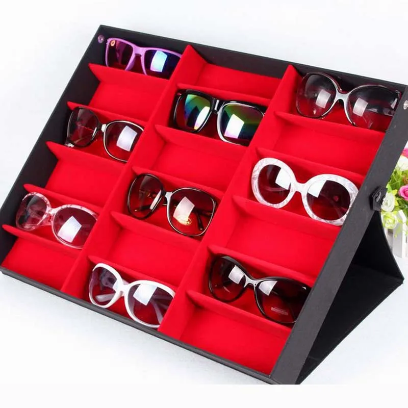 High Quality Jewelry Storage Box 18 Grid/Large Capacity Storage Tools Deerskin Sunglasses Display Box
High Quality Jewelry Storage Box 18 Grid/Large Capacity Storage Tools Deerskin Sunglasses Display Box