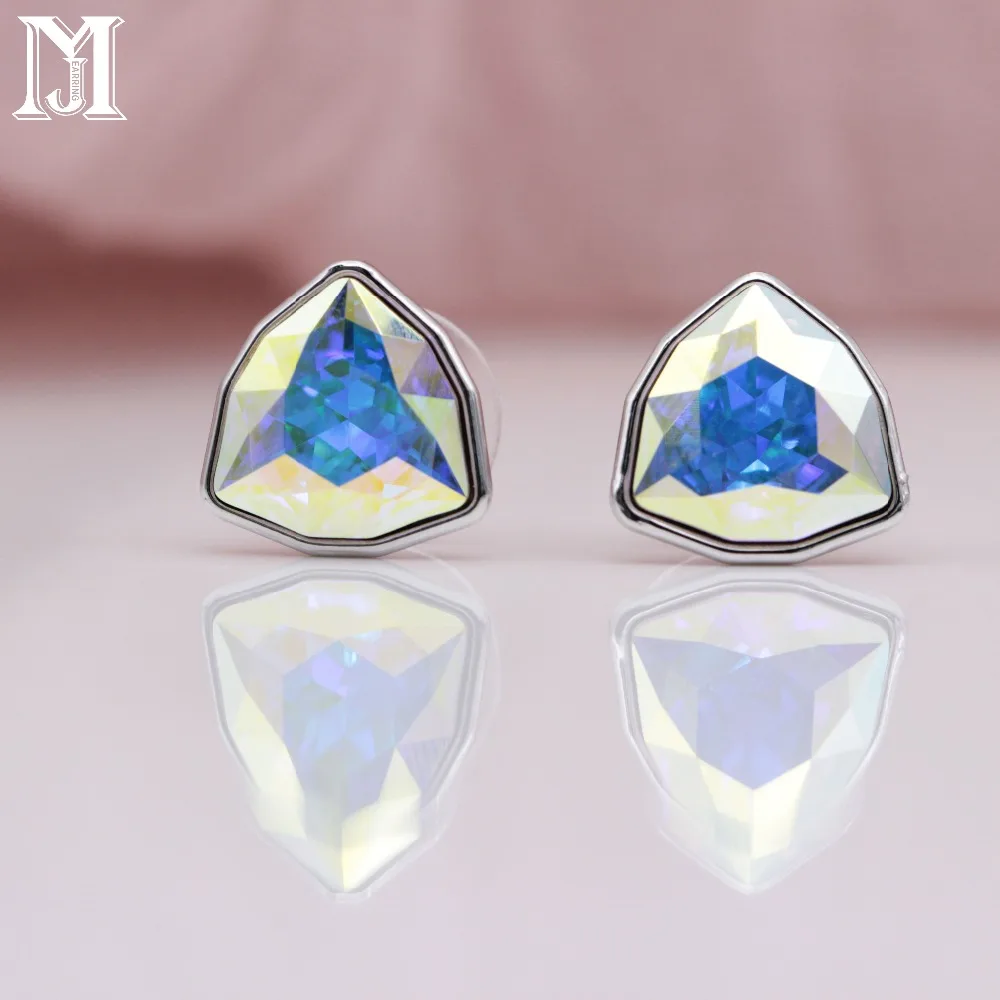 JiaMu Модные Swarovski маскирующие солнечные очки с цветными украшением в виде