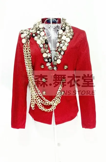 Ds male costume deluxe epaulette chains royal slim blazer men's brand stage fashion singer suit clothing coat
Ds male costume deluxe epaulette chains royal slim blazer men's brand stage fashion singer suit clothing coat