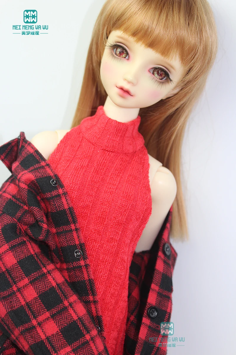 Аксессуары для кукол BJD 58 63 см 1/3 модный свитер с лямкой на шее белый черный