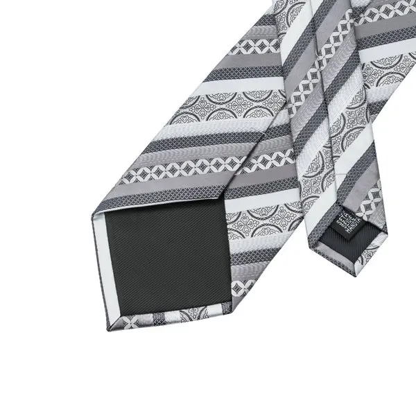 2017 Fashion Dimgray&Silver Stripe Tie Hanky Cufflinks 100% Silk Necktie Ties For Men Formal Business Wedding Party C-589
2017 Fashion Dimgray&Silver Stripe Tie Hanky Cufflinks 100% Silk Necktie Ties For Men Formal Business Wedding Party C-589