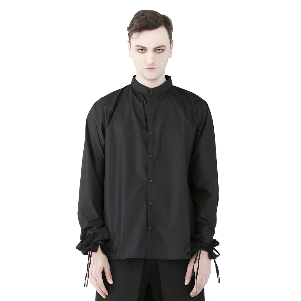 Punk Men Black Casual Blouse Ruffles Long Sleeve Shirt Retro Tassels Turn-down Collar Loose Chiffon Blouse
Punk Men Black Casual Blouse Ruffles Long Sleeve Shirt Retro Tassels Turn-down Collar Loose Chiffon Blouse