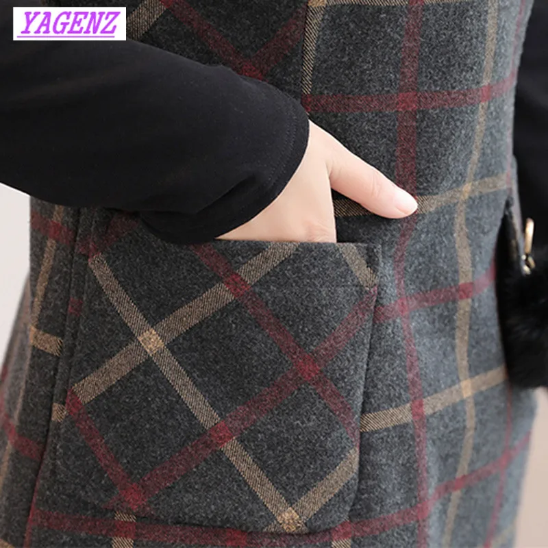 Lattice Woolen Dress Autumn Winter New Women Slim Long Sleeves Package Hip Dress 2018 Lady Splicing Round neck Medium Dress B510
Lattice Woolen Dress Autumn Winter New Women Slim Long Sleeves Package Hip Dress 2018 Lady Splicing Round neck Medium Dress B510