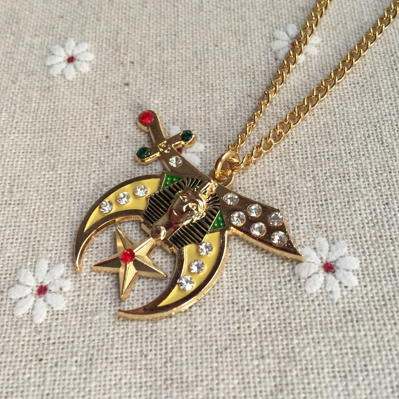 1pc Masonic Shriner Necklace Pendant with Rhinestone Freemason Soft Enamel Jewels for the Lodge 3D Metal Craft Gift
1pc Masonic Shriner Necklace Pendant with Rhinestone Freemason Soft Enamel Jewels for the Lodge 3D Metal Craft Gift